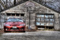 Garaż i samochód